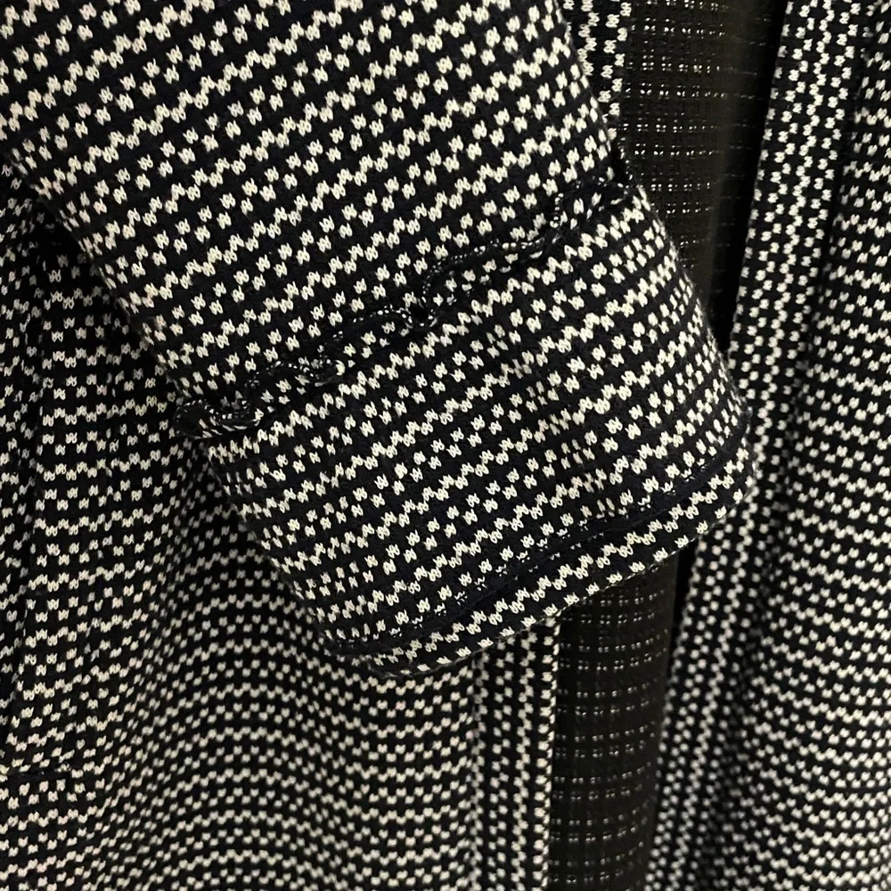 Jack by BB Dakota cardigan, black and white stretch, L, excellent condition - Picture 4 of 15